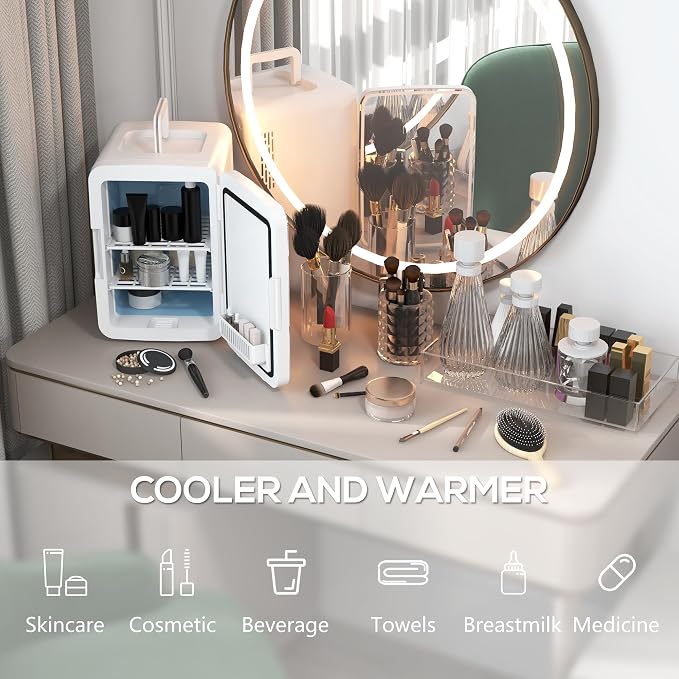 HOMCOM Mini Fridge for Bedroom or Car - Image 3