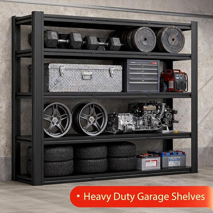 Heavy Duty Storage Shelves Unit, Adjustable Metal Garage Shelving, 3500LBS - Image 8