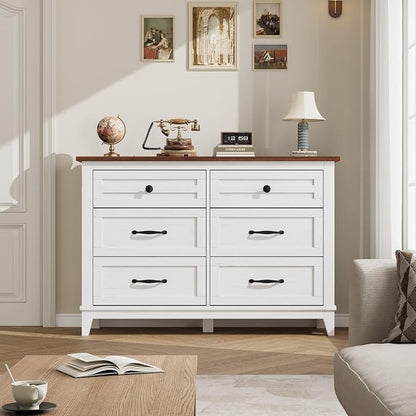 GarveeHome 6 Dresser for Bedroom, 47 in Wide Drawer Dresser - Image 3