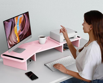 Zimilar Dual Monitor Stand Riser, Monitor Stand - Image 5