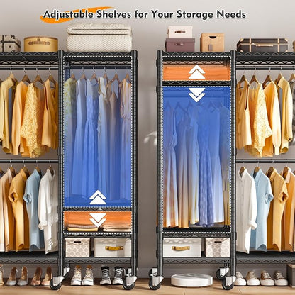 Raybee 79" H Clothes Rack, Clothing Racks - Image 4