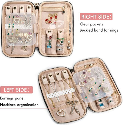 SFYBYHEART Travel Jewelry Organizer Case, Jewelry Travel Bags - Image 3