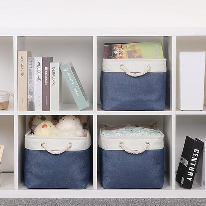 Bidtakay Storage Baskets Collapsible Decorative Storage Bins - Image 5
