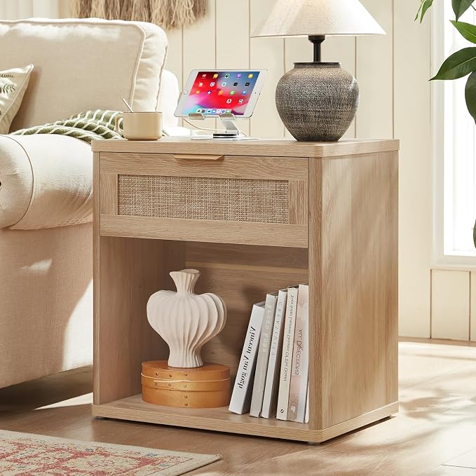 LEYAOYAO Rattan Nightstand - Image 2