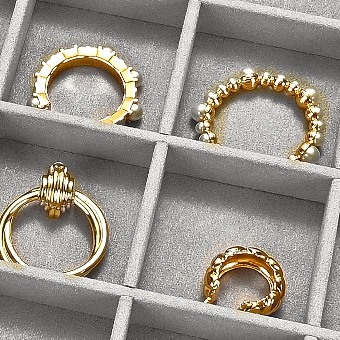 24 Grids Jewelry Tray Earring Organizer Tray Ring Earrings Holder Jewelry - Image 3