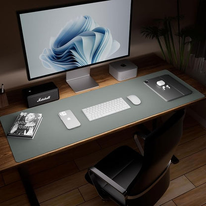 Aothia Leather Desk Pad Protector, Office Desk Mat, Large Mouse Pad, Laptop - Image 3