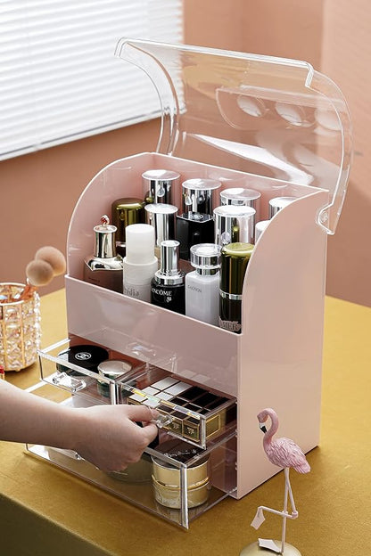 MOOCHI Professional Large Cosmetic Makeup Organizer Bathroom Storage Display - Image 4