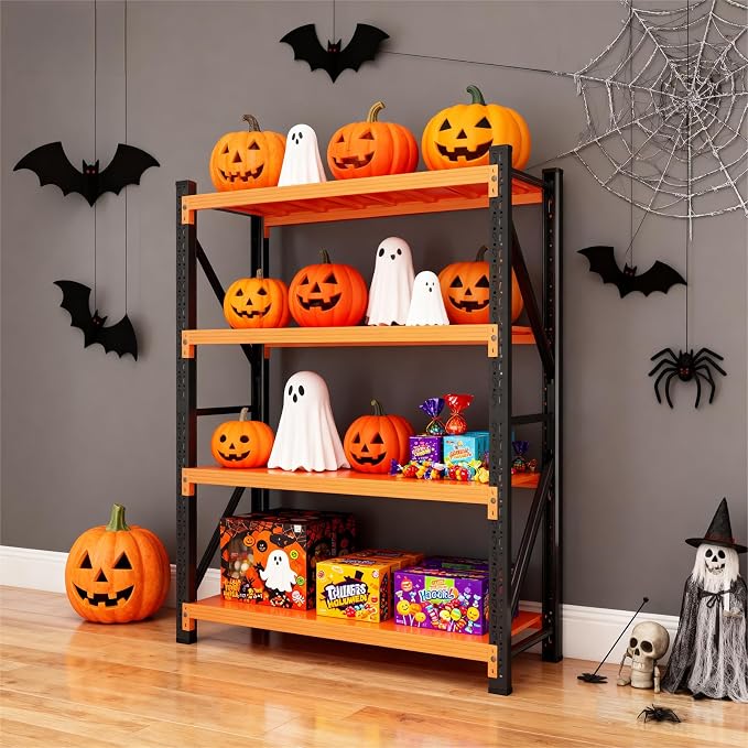 79" H Garage Shelving, 3500LBS Heavy Duty Storage Rack, 4 Tiers Metal Storage - Image 4