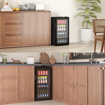 Beverage Refrigerator Cooler, 120 Can/3.2 Cu.Ft Mini Fridge - Image 7