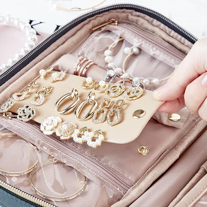 NISHEL Travel Jewelry Case, Holiday Organizer - Image 6