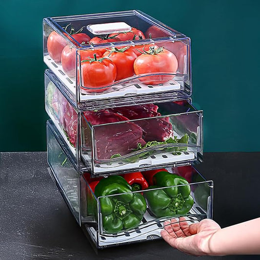 2 Pack Large Capacity Fruit Storage Containers by bealy
