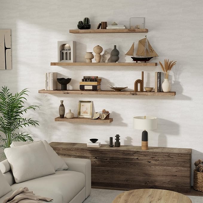 Solid Wood Floating Shelves - Image 2