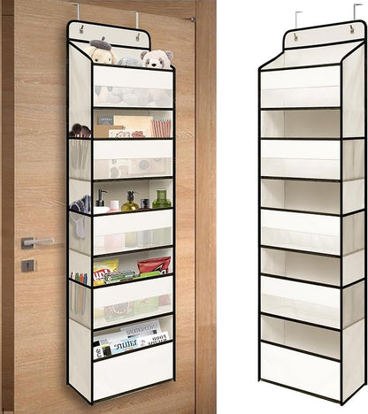 Over Door Organizer with 5 Large Pockets, Heavy Duty Hanging Organizer Storage by TYMENSH