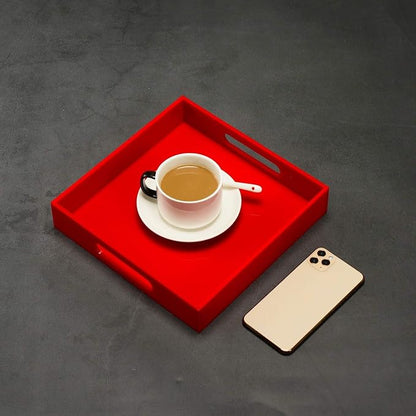 Sturdy Red Acrylic Serving Tray - Image 5