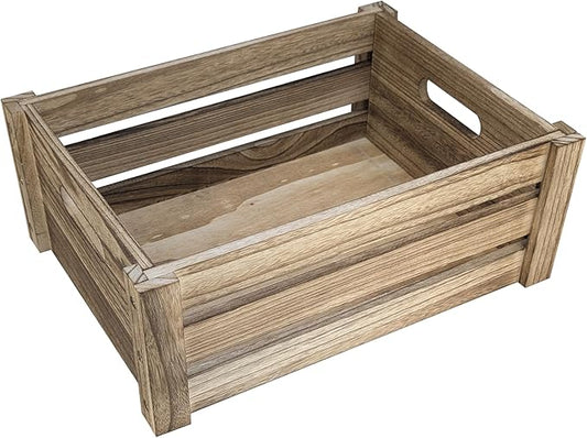ARTAWEIN Rustic Vintage Finished Wooden Crate by ARTAWEIN