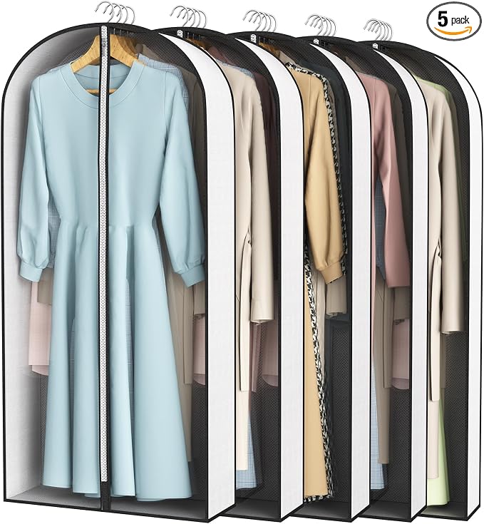 50” Garment Bags for Hanging Clothes 4” Gusseted - by Liuoud