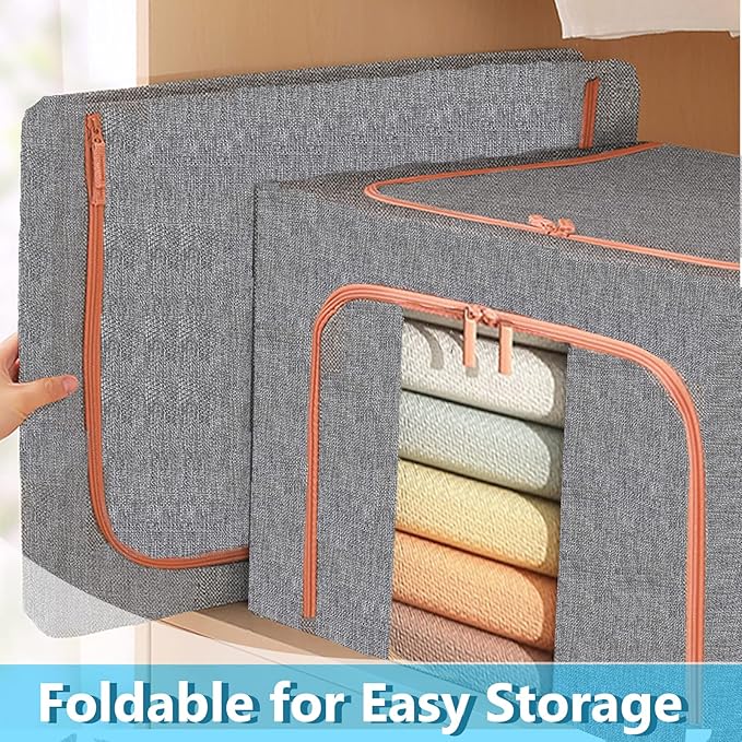 Large Storage Bags, Stackable Clothes Storage Bins - Image 7
