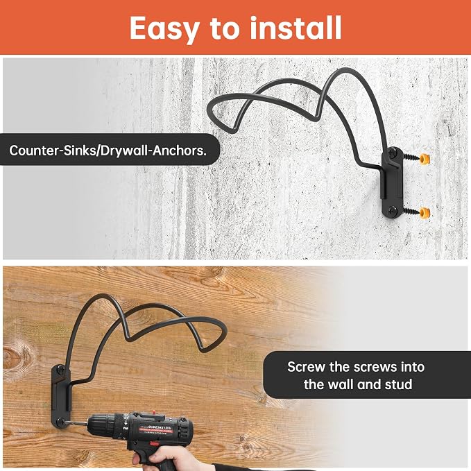 4 PCS Wall Mounted Helmet Rack Roma Helmet Holder Hook Multifunctionnal Metal - Image 4