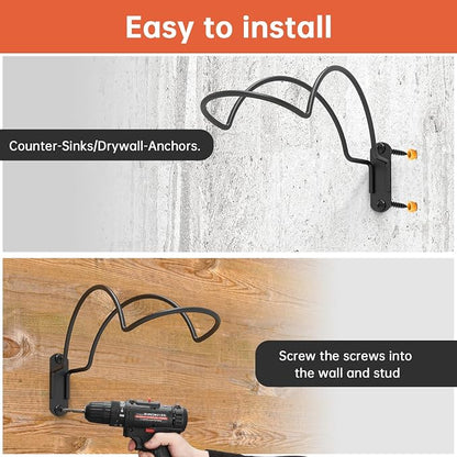 4 PCS Wall Mounted Helmet Rack Roma Helmet Holder Hook Multifunctionnal Metal - Image 4