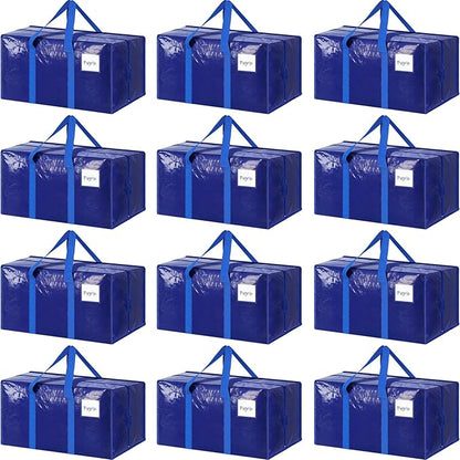 12 Pack Extra Heavy Duty Large Moving Bags by Fygrip