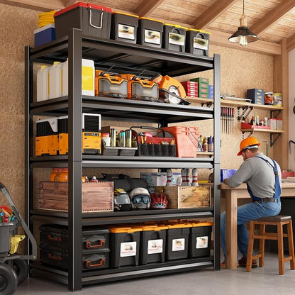 REIBII Garage Shelving 3000 LBS Storage Shelves Adjustable Metal Shelving - Image 8