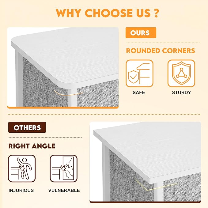 Curved Profile Dresser for Bedroom, Chest of Drawers, 7 Storage Drawers - Image 4