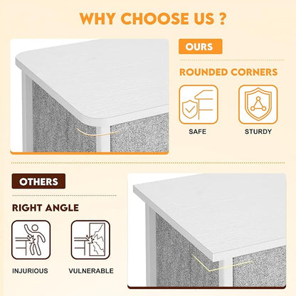 Curved Profile Dresser for Bedroom, Chest of Drawers, 8 Storage Drawers - Image 4