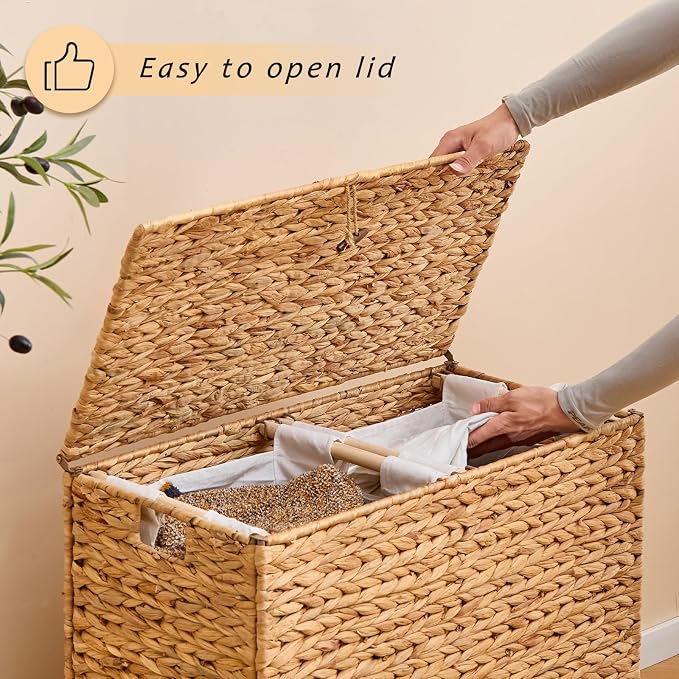 Handwoven Large Laundry Hamper - Image 7