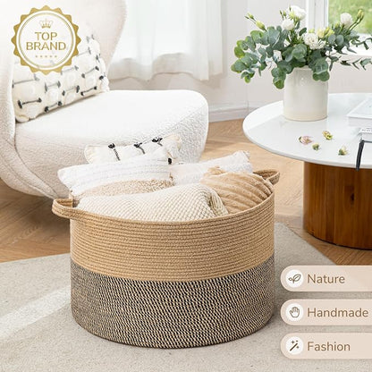 INDRESSME Extra Large Woven Baskets - Image 7