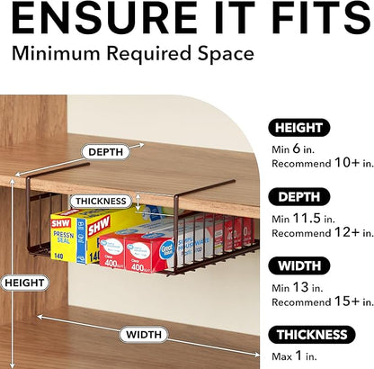 Simple Houseware Under Shelf Basket - Image 3