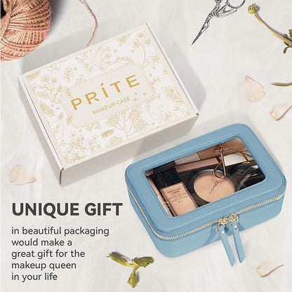 Prite Clear Makeup Bag Cosmetic Organizer Case Waterproof Travel Toiletry Bag - Image 7