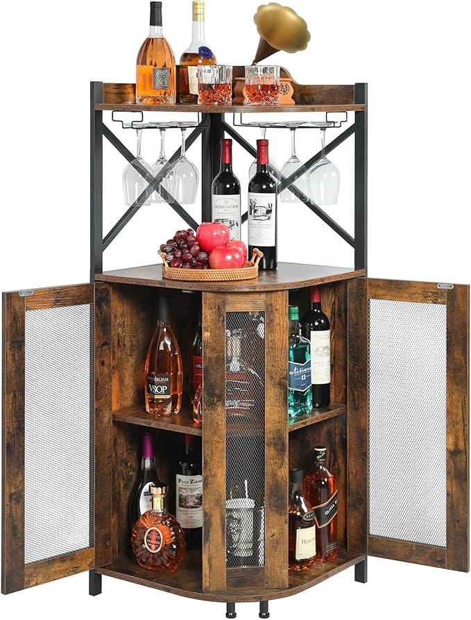 JKsmart Corner Bar Cabinet by JKsmart