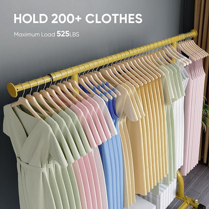 HOKEEPER Clothing Rack Gold Clothes Rack Heavy Duty Garment Rack - Image 2