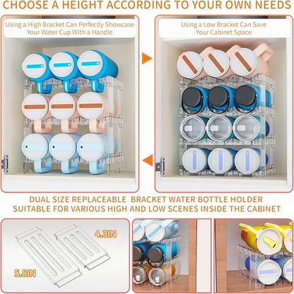 Yieach Stackable Water Bottle Organizer - Image 4