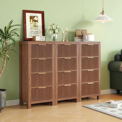 Mid-Century Modern Tall Wooden Dresser by LSKTGA