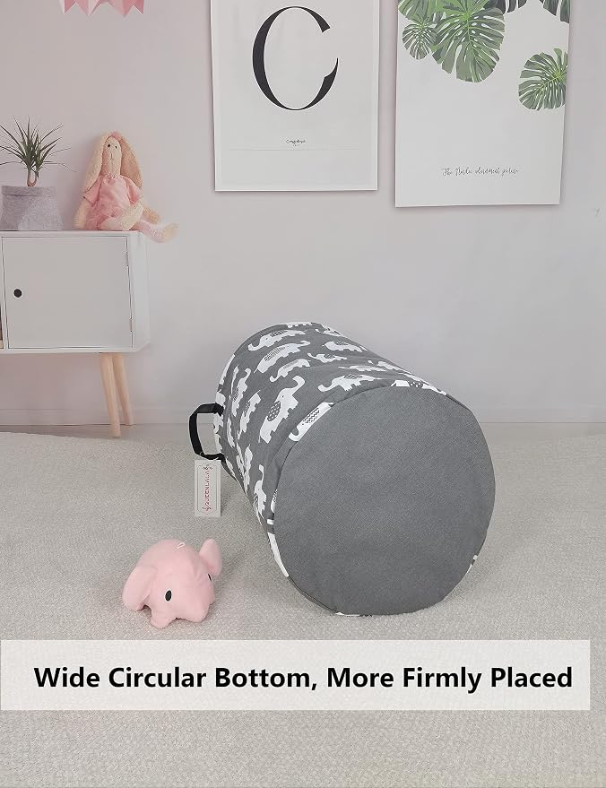 QUEENLALA Large Storage Basket, Laundry Hamper/Bathroom/Home Decor/Collapsible - Image 5