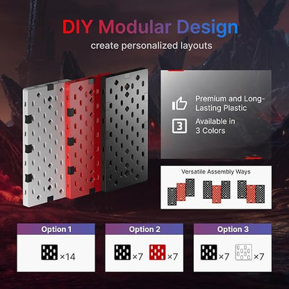 PEGZONE Controller and Headphone Holder Wall Mount, Modular Gaming Pegboard - Image 2
