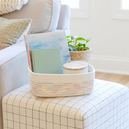 NaturalCozy 11.8"x8"x4.5” Rectangle Storage Baskets - Image 9