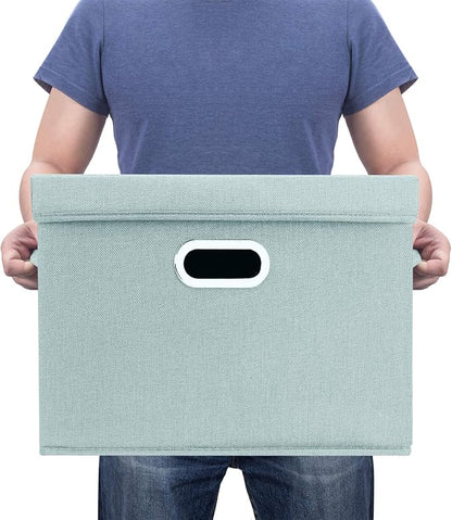 TYEERS Large Storage Bins with Lids, Collapsible, Fabric Storage Boxes - Image 6