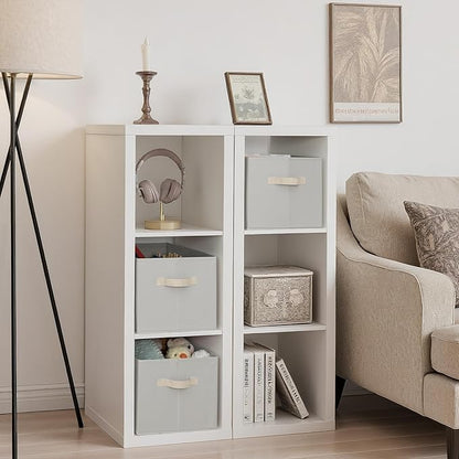 StorageWorks Storage Baskets for Shelves, Foldable Fabric Closet Storage Bins - Image 2