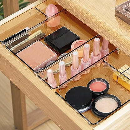 13 PCS Drawer Organizer Set, 5 Varied Size Bathroom and kitchen Drawer cabinet - Image 5