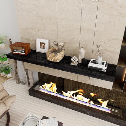 Black Floating Shelves 55 Inch Long, 12 Inch Deep Floating Shelves - Image 4