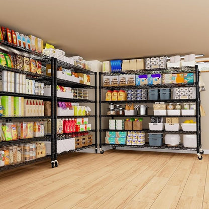 PrimeZone 6 Tier 80.7" H x 55.5" W x 24" D Wire Shelving - Image 9