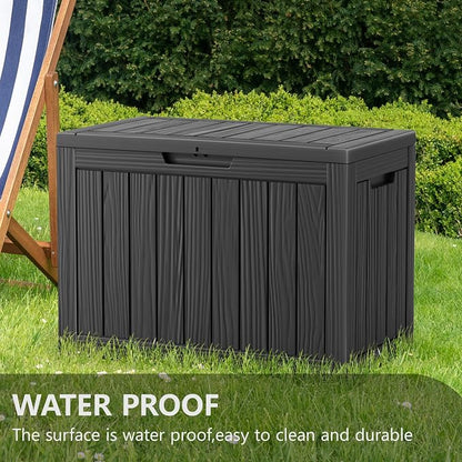 45 Gallon Deck Box, Resin Outdoor Storage Box - Image 6