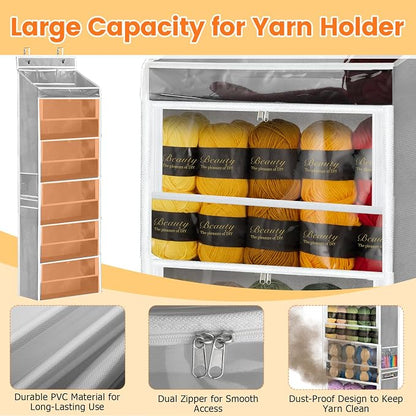 Yarn Storage Organizer, Large Capacity Sewing Organizer Gifts - Image 3