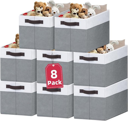 Criusia 8 Pack Closet Organizers and Storage Bins by Criusia