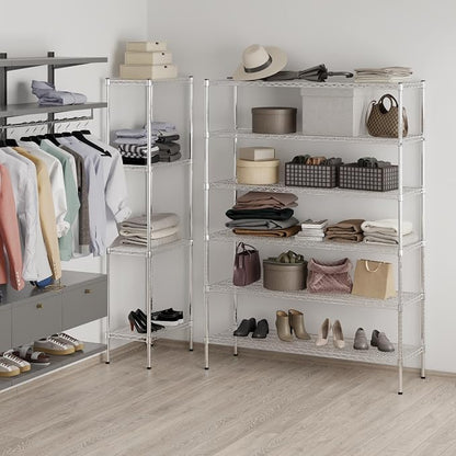 18" Deep x 54" Wide x 74" Height Wire Shelving Kit | 6-Tier | NSF Commercial - Image 6