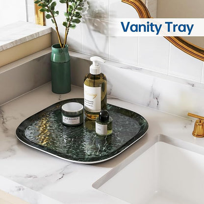 Vanity Decorative Tray, Bathroom Tray Countertop Organizer - Image 2