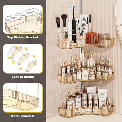 3-Tier Corner Bathroom Counter Organizer - Image 6