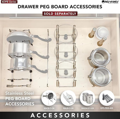 Rev-A-Shelf Trimmable Pegboard Drawer Divider Organizer, Trim to Fit Wooden - Image 7